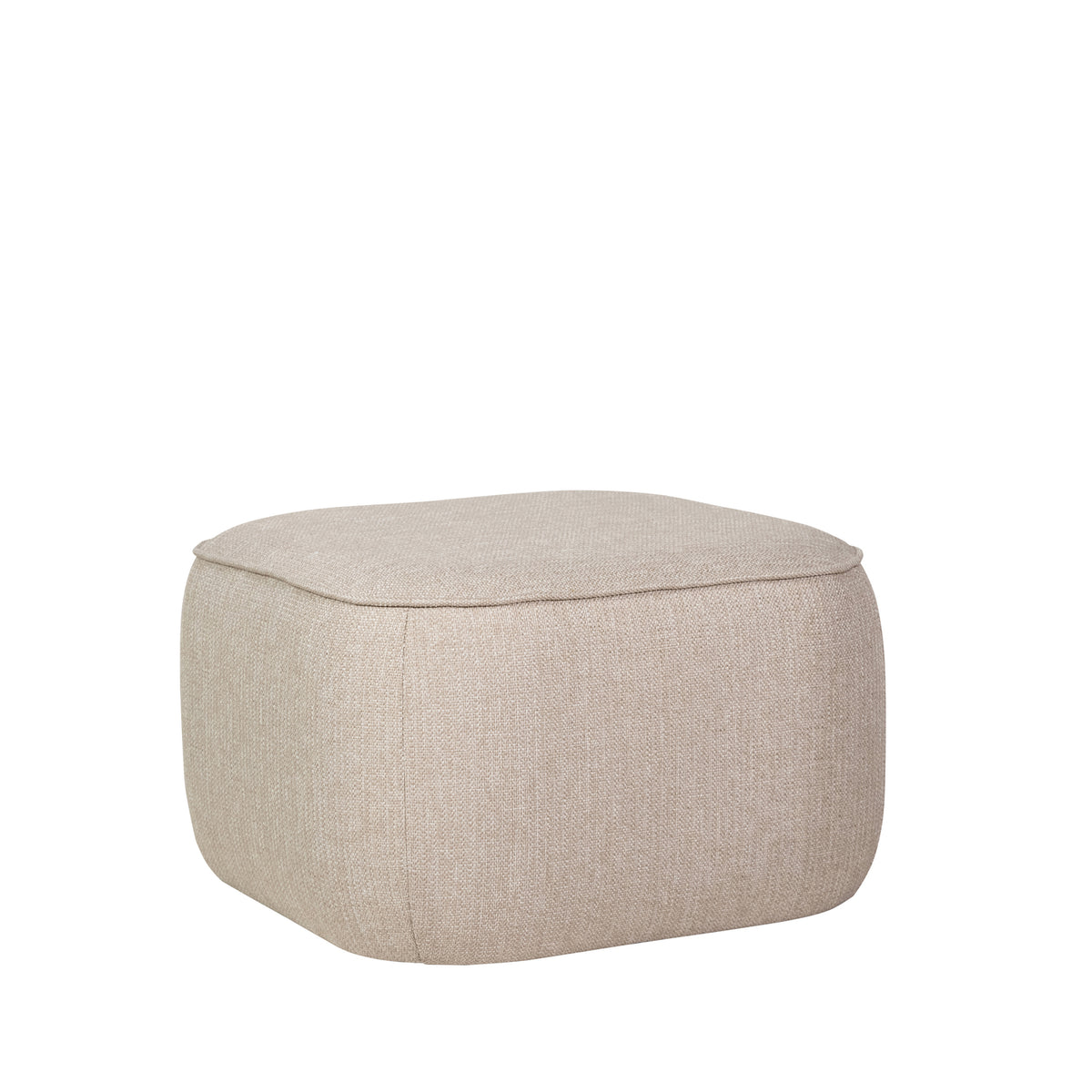 Hübsch poef Cube - acryl/polyester - 57x57xh39cm