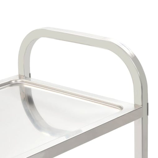 NNEVL 3-Tier Kitchen Trolley 96.5x55x90 cm Stainless Steel