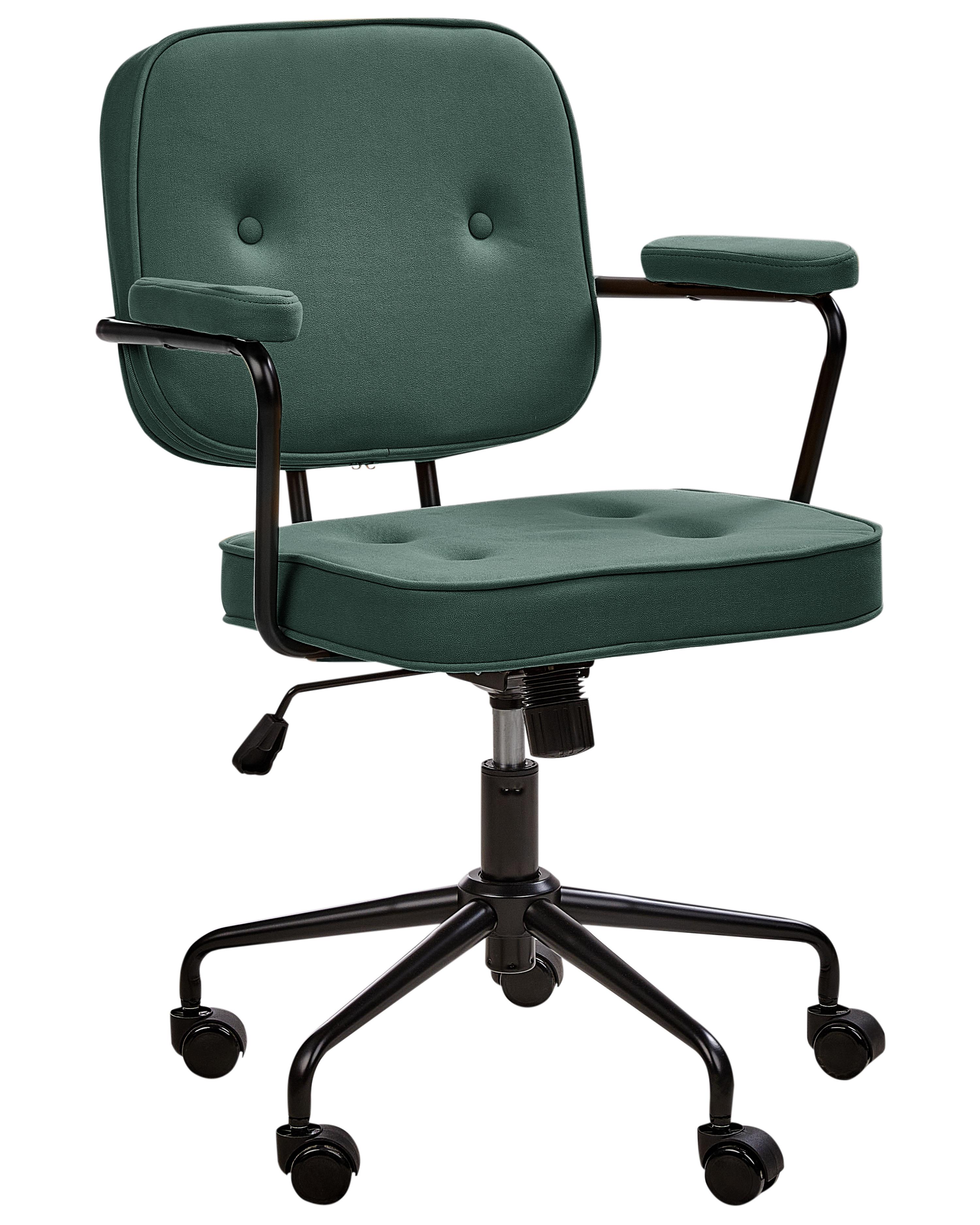 Desk Chair PAWNEE Fabric Dark Green