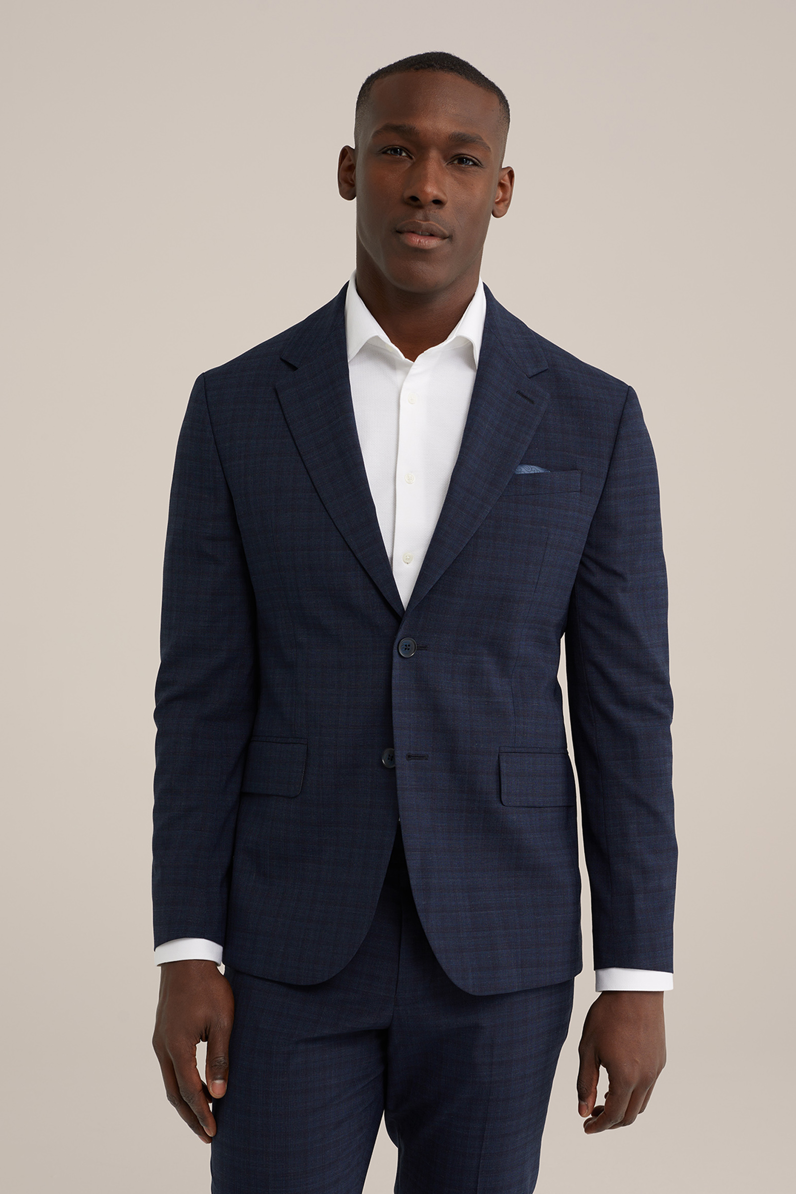 Heren premium slim fit blazer van wolmix