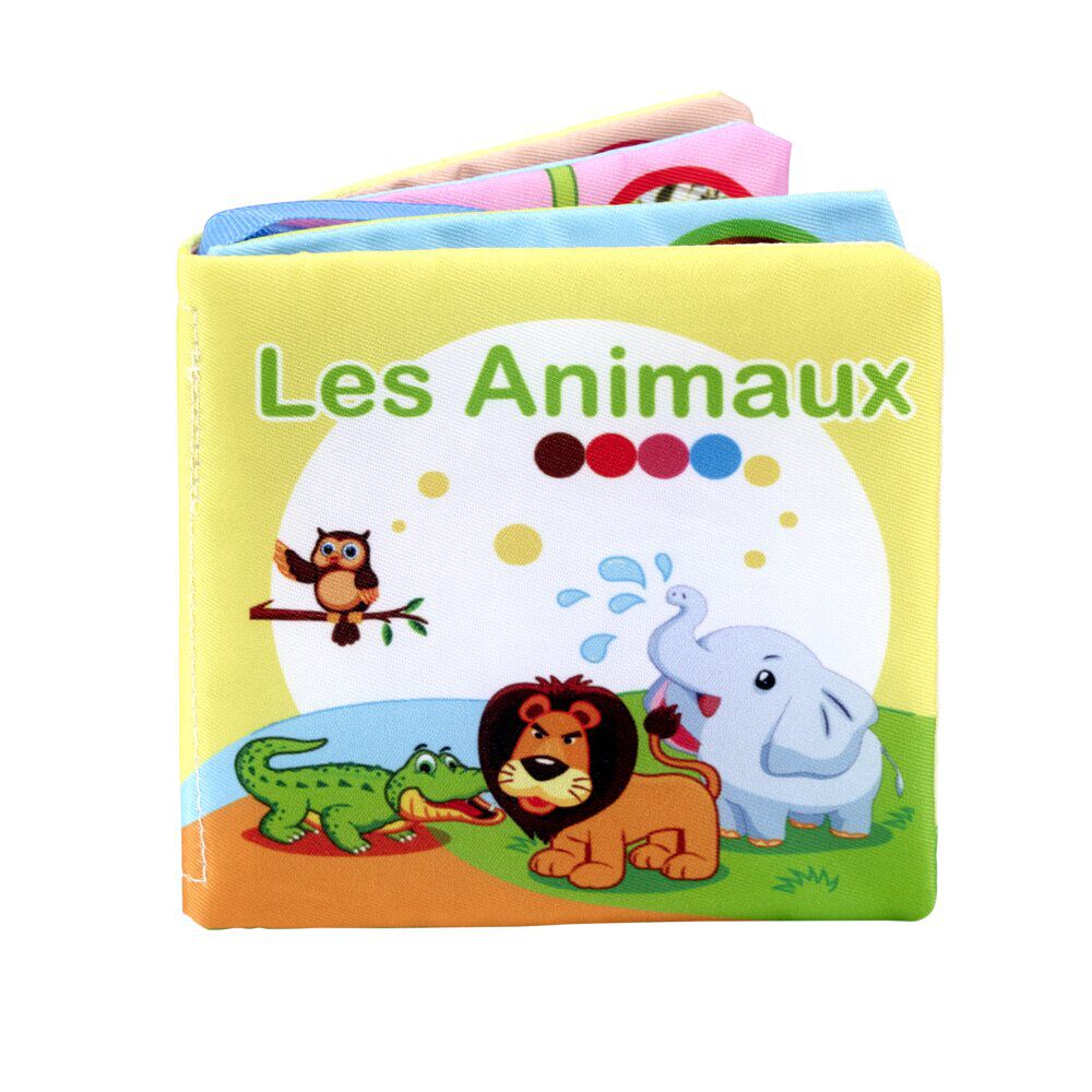 Livre enfant en tissu spécial animaux 11x11cm