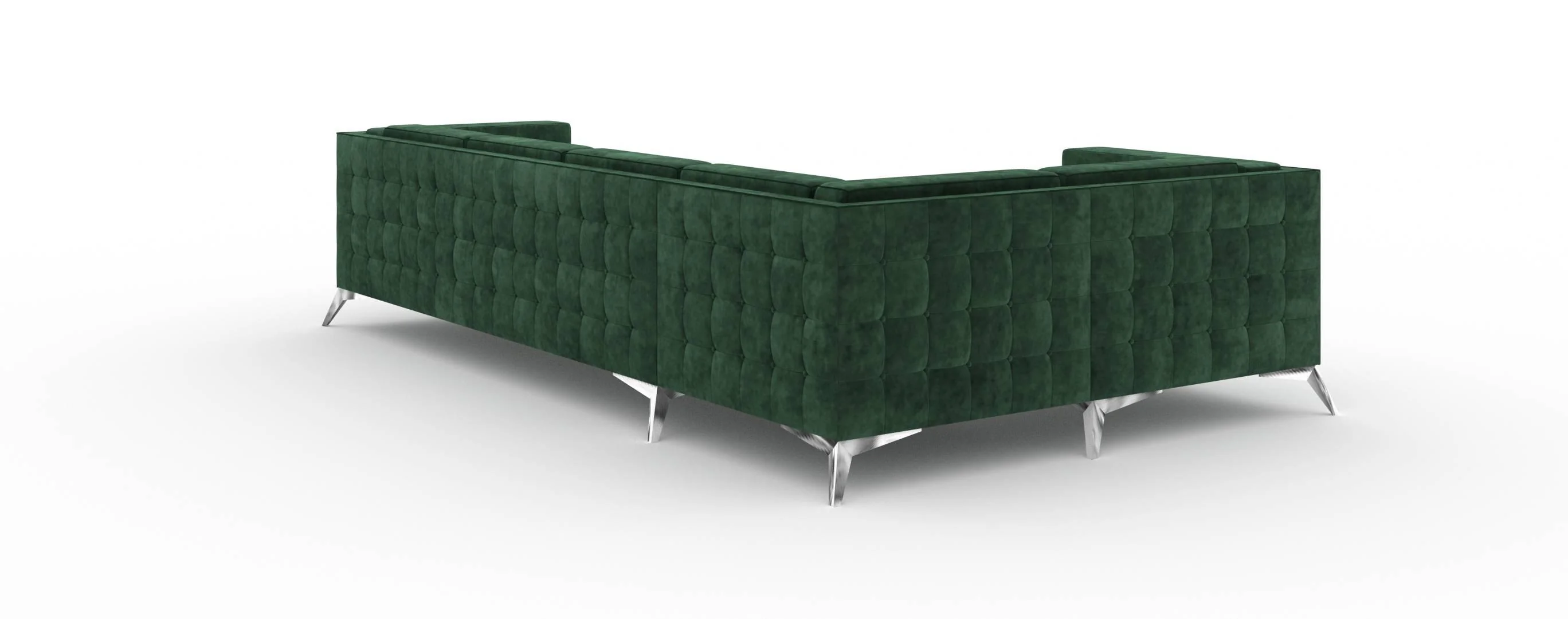4-zitshoekbank Gusto links velvet