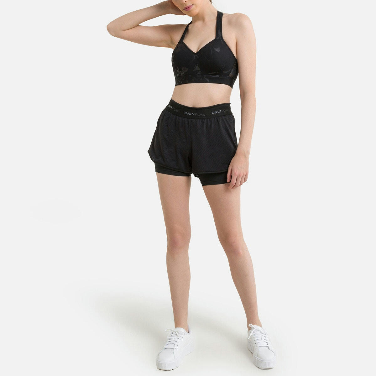 Brassière de sport Falka, imprimé ton sur ton &nbs