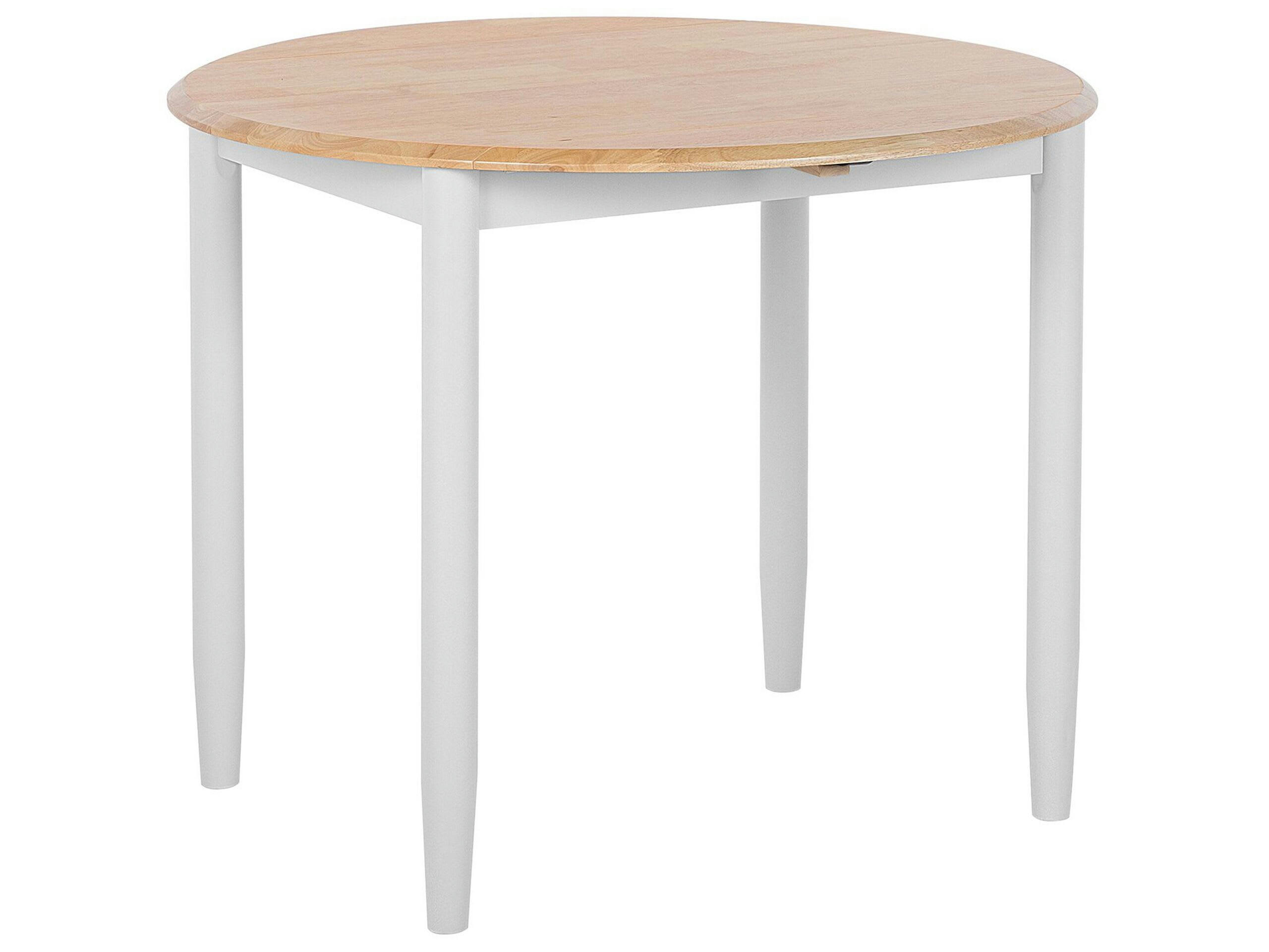 OMAHA - Table de salle à manger en bois d'hévéa 4 personnes L61 92
