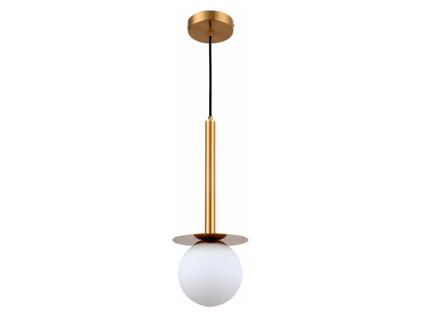 Lampa wisząca Roma szklana biało-złota