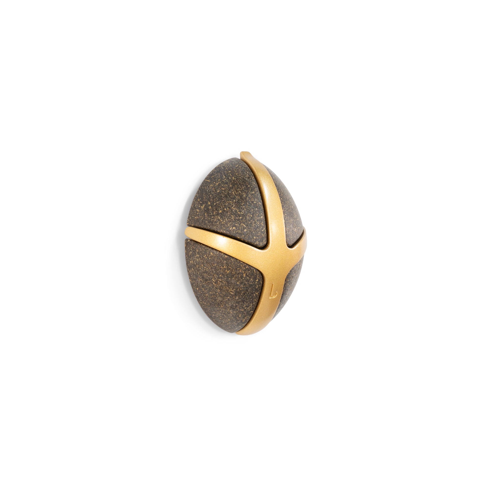 Spinder Design kapstok Bio Tick - Bio / goud - 3 haken