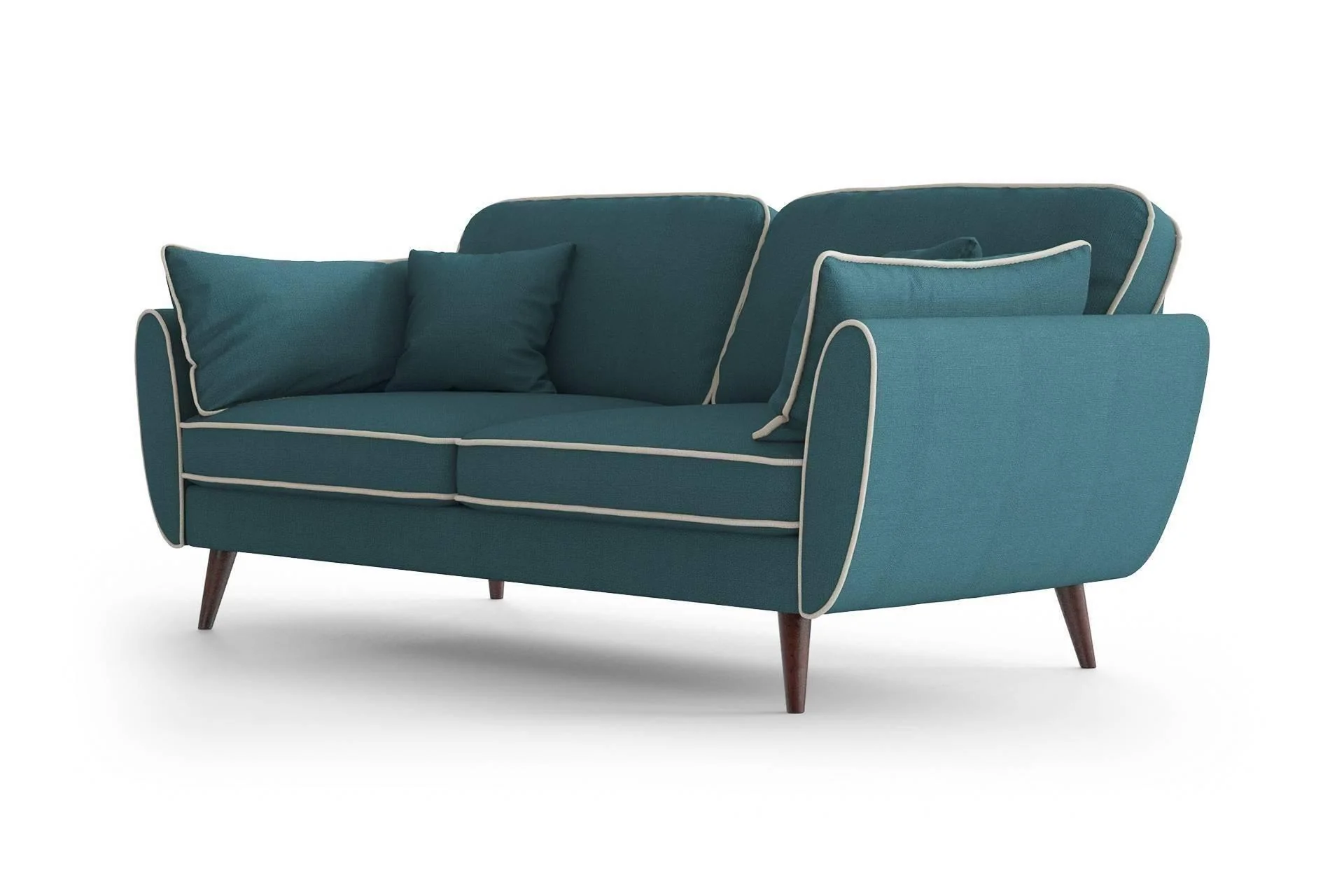 3-zitsbank Zara linnen met contrast piping