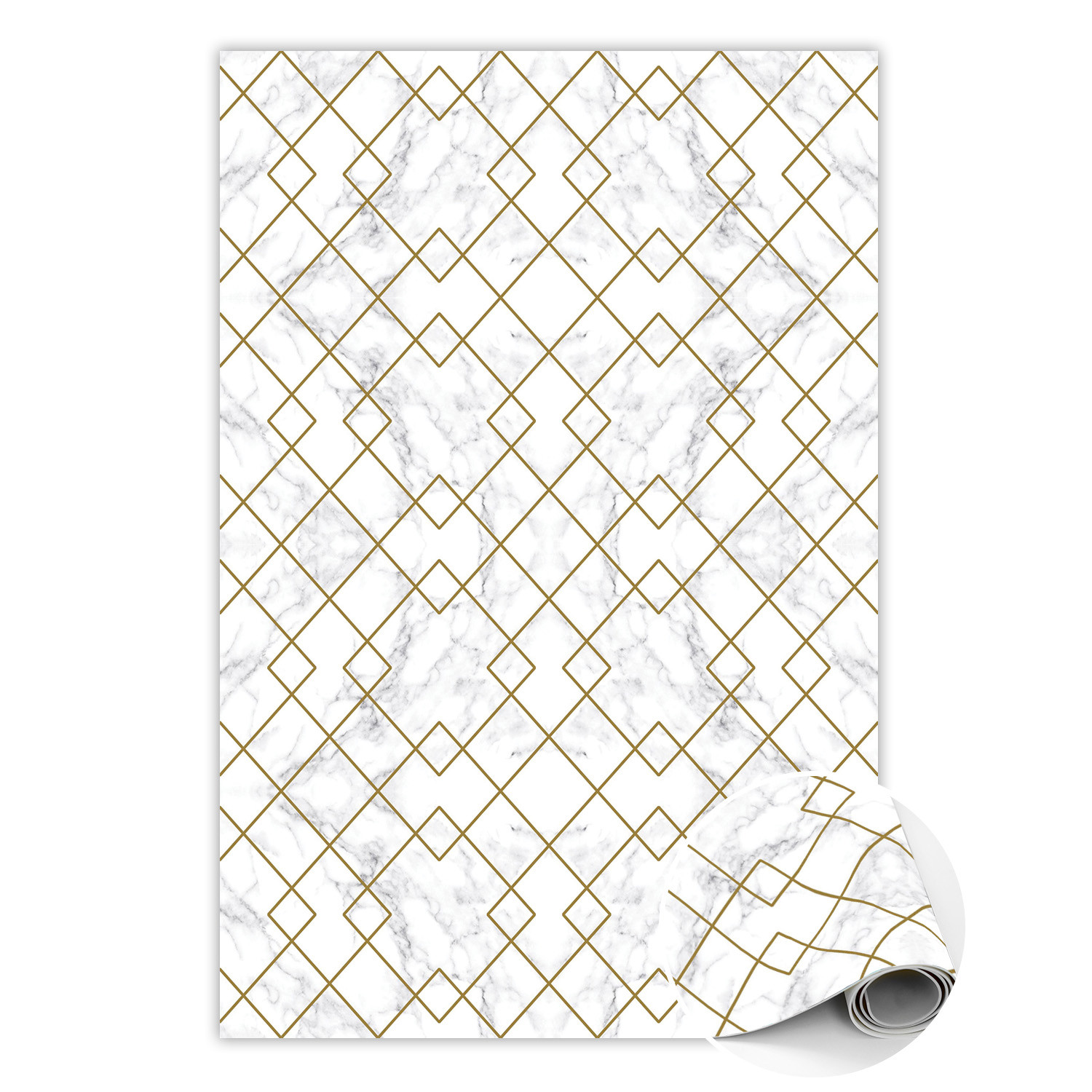 Dywan winylowy do domu Zdobiony marmur 60 x 90 cm
