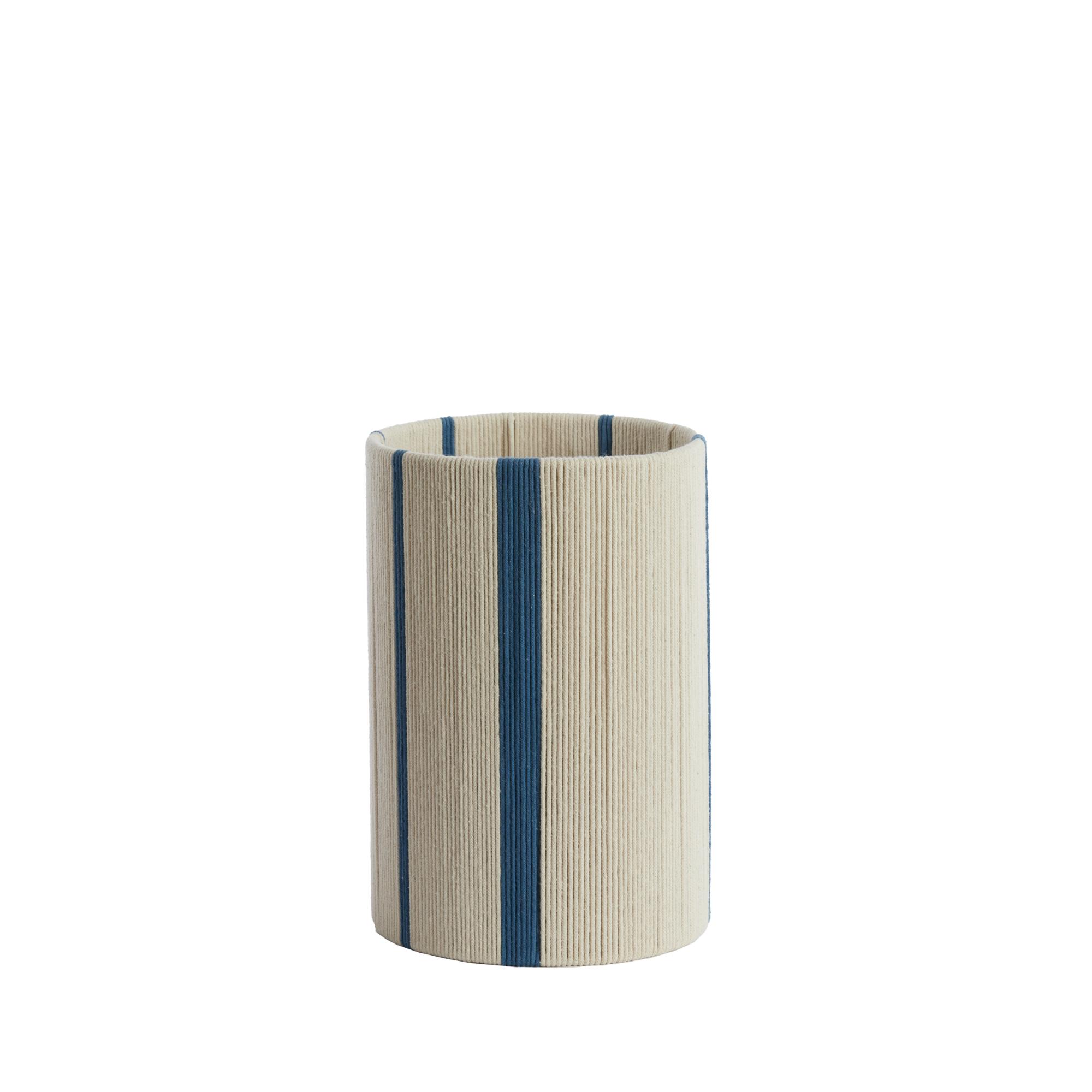 Light & Living lampenkap Medan - blauw - 20x20x30cm