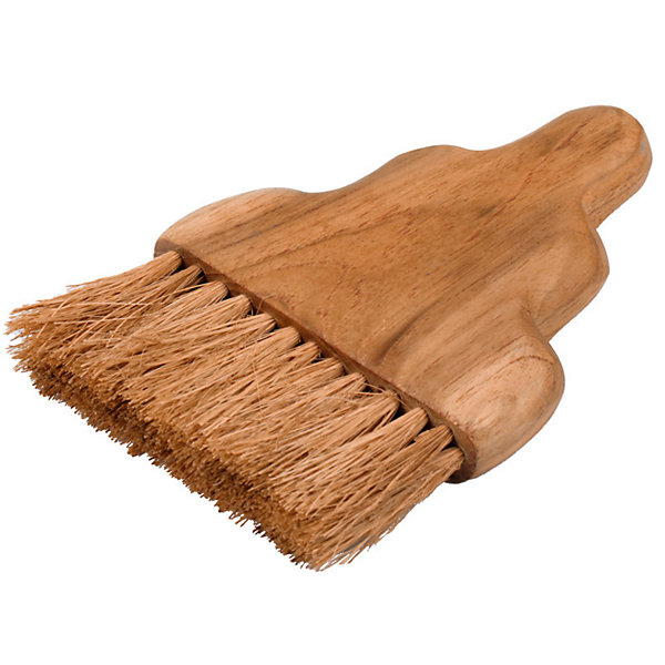 Lot de 2 petites brosses en bois de teck et fibre de coco - KHALI 01