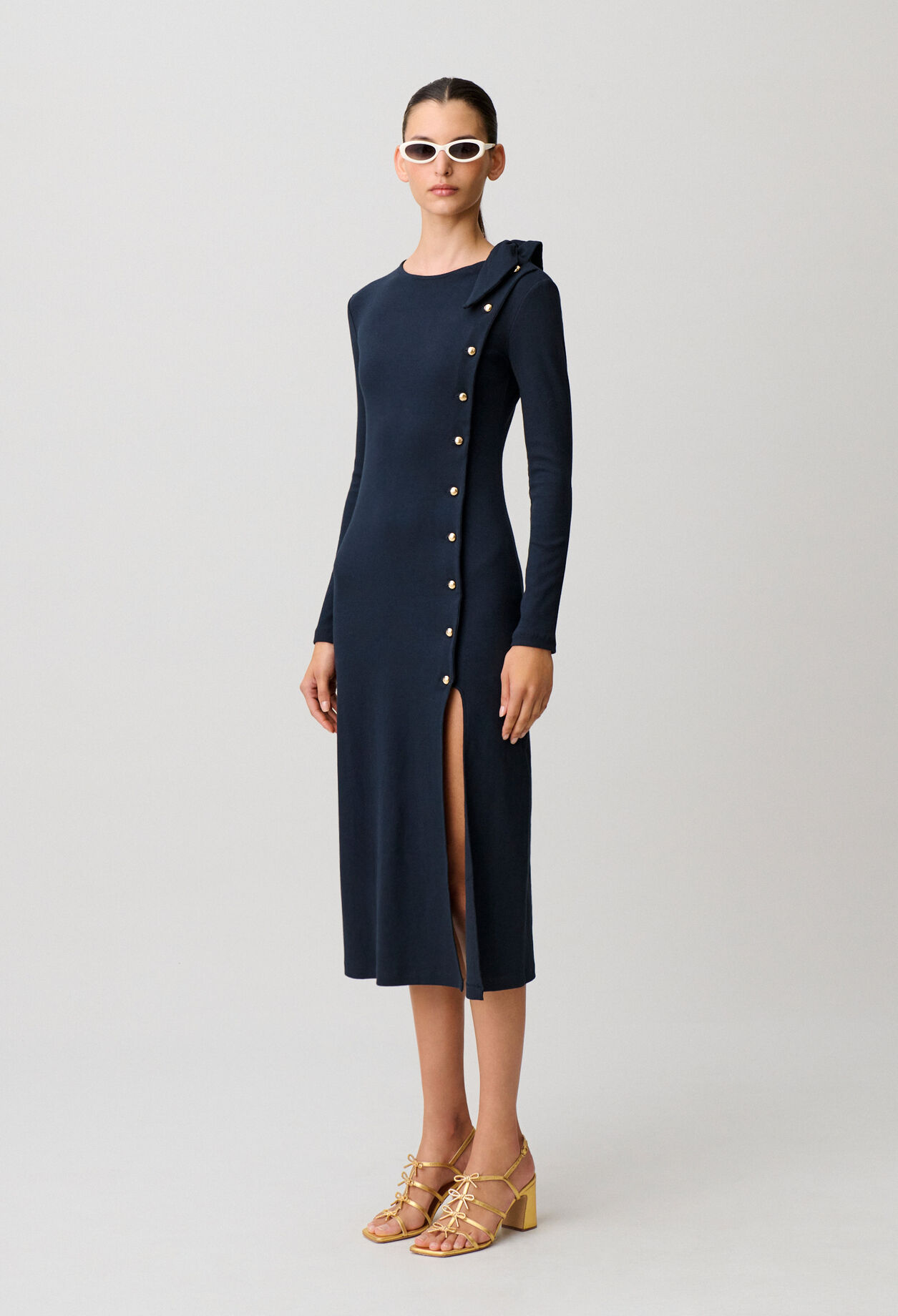 Robe longue maille
