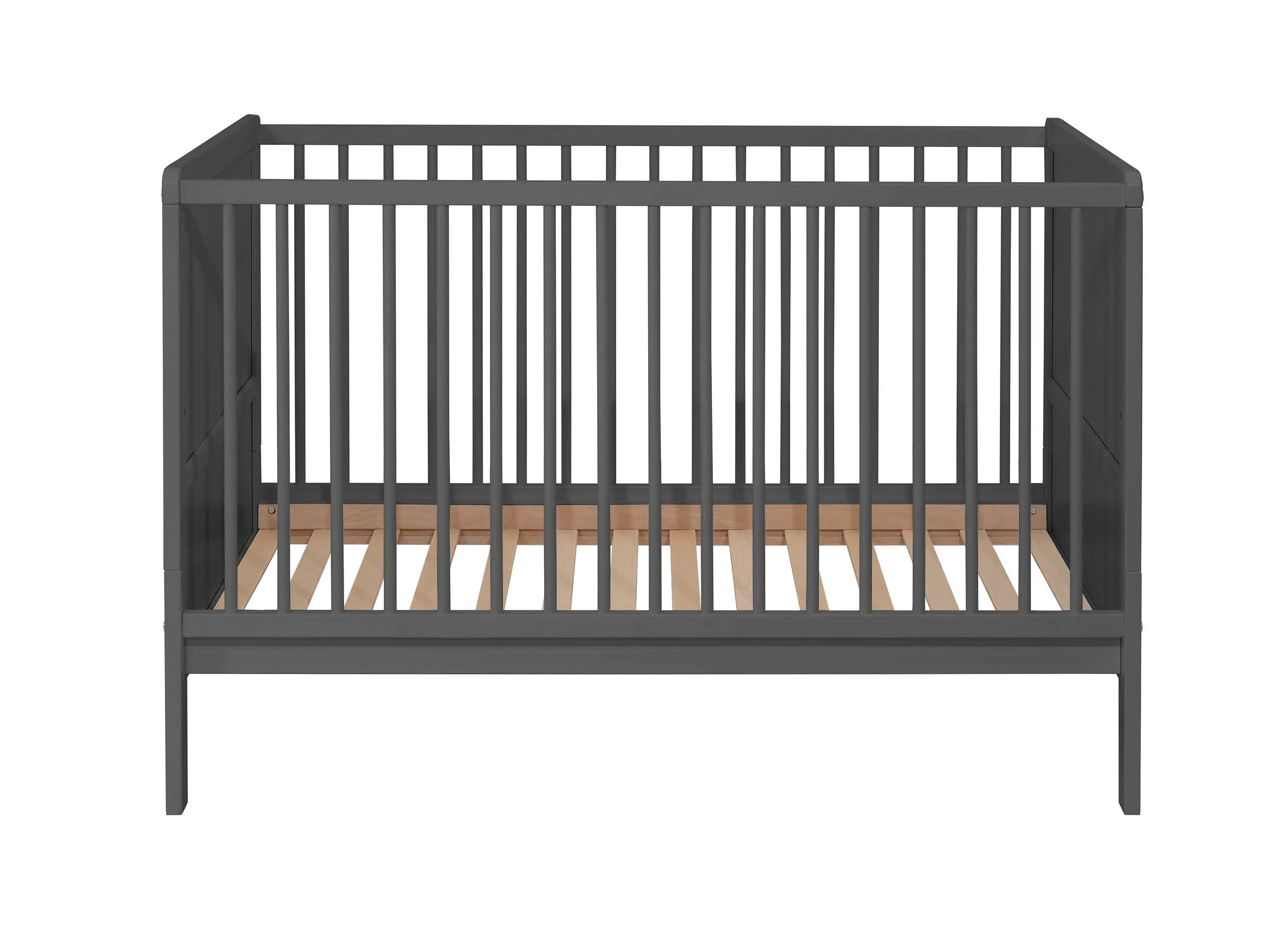 Łóżeczko Nelly 120x60 BUKOWE Szary tapczan barierka sofa