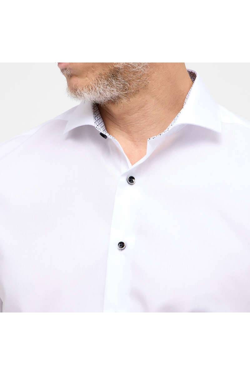 ETERNA Slim Fit Hemd weiss, Einfarbig (extra langer Arm)
