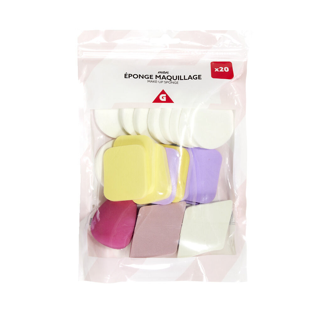 Lot de 20 éponges à maquillage