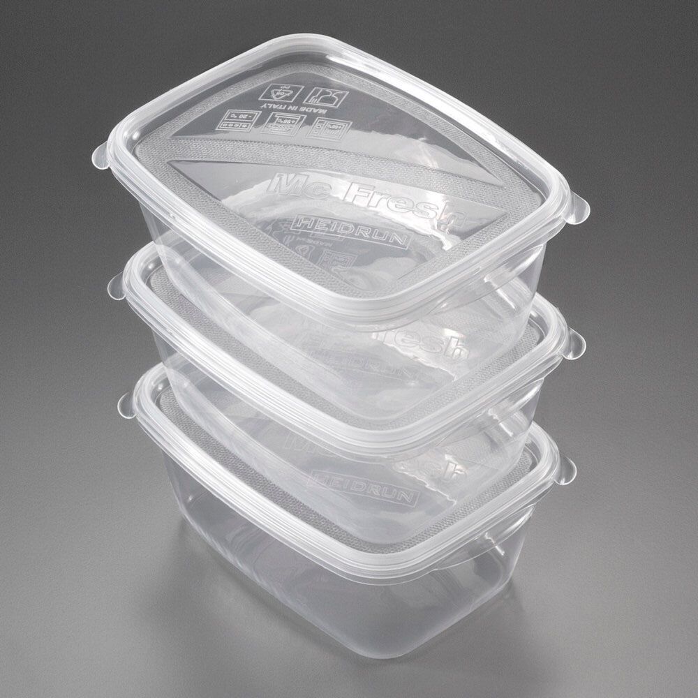 Conjunto de 3 caixas rectangulares 1,2l