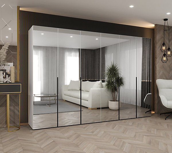 Armoire Alicante 3 a portes battantes H. 202 x L.300 x P. 52, 6 portes