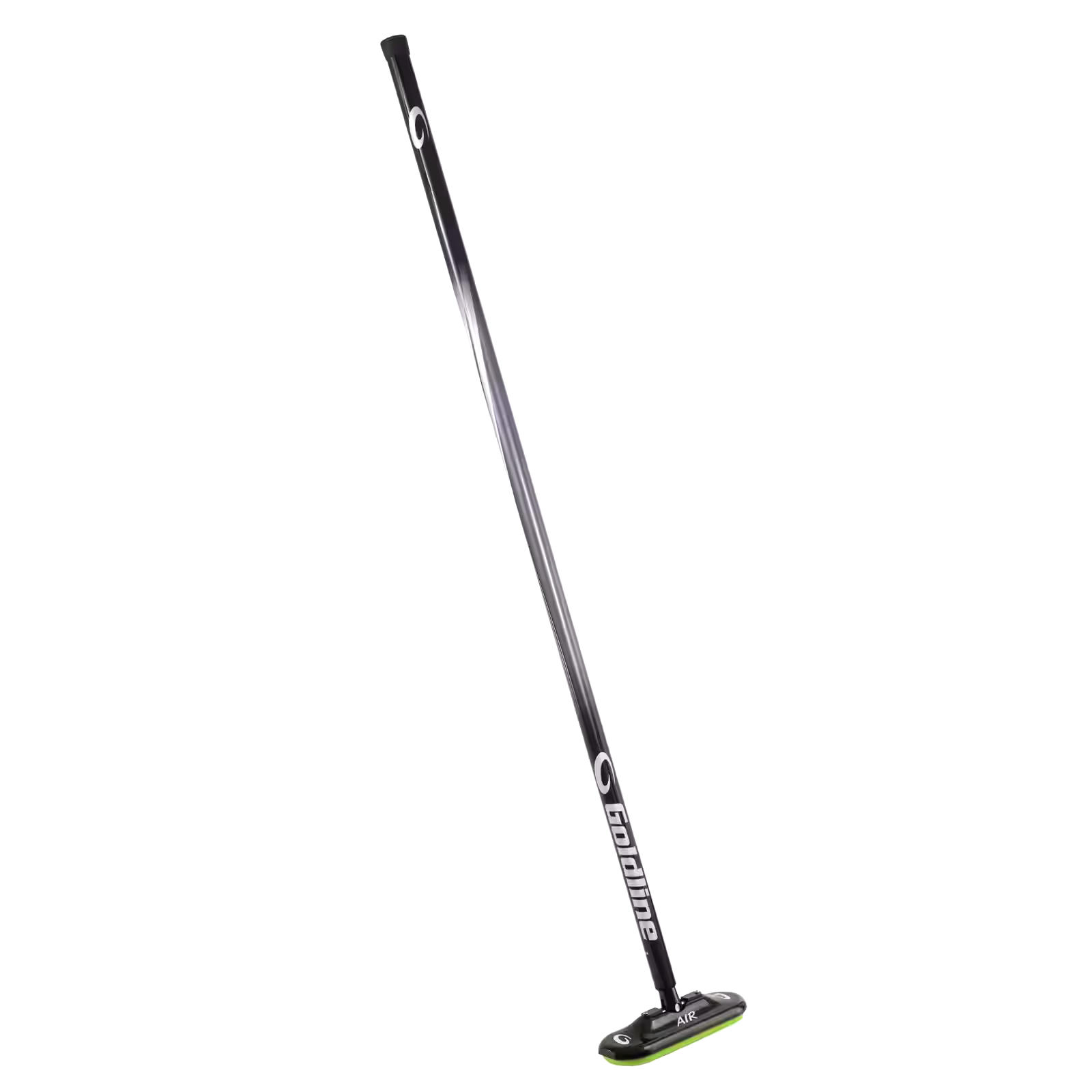 Goldline FG 360 Air Fiberglass Shaft Curling Broom w/ Rotating Oval Head & Airway Pad, 1-1/8