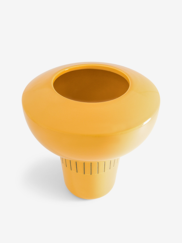 Vase miller l yellow h25 jaune