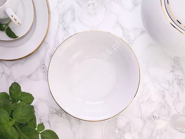 Serwis obiadowy na 6 osób (24 el.) Bogucice - Lolita Gold 1162