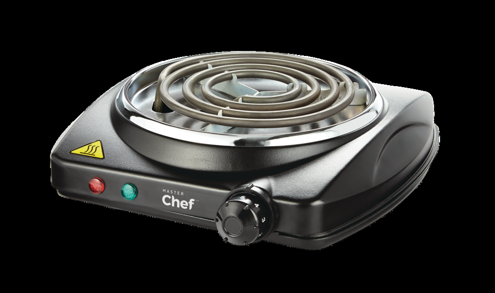 MASTER Chef Single Burner Hot Plate, Black, 1000W
