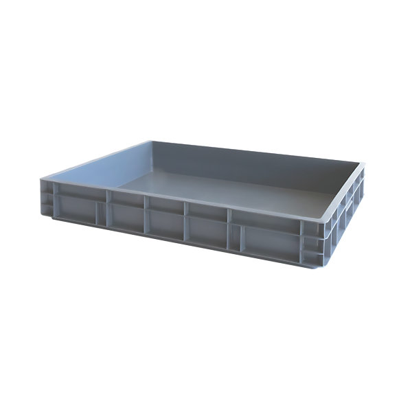 Bac renforcé empilable 800 x 600 x 130 mm - 45 L - gris
