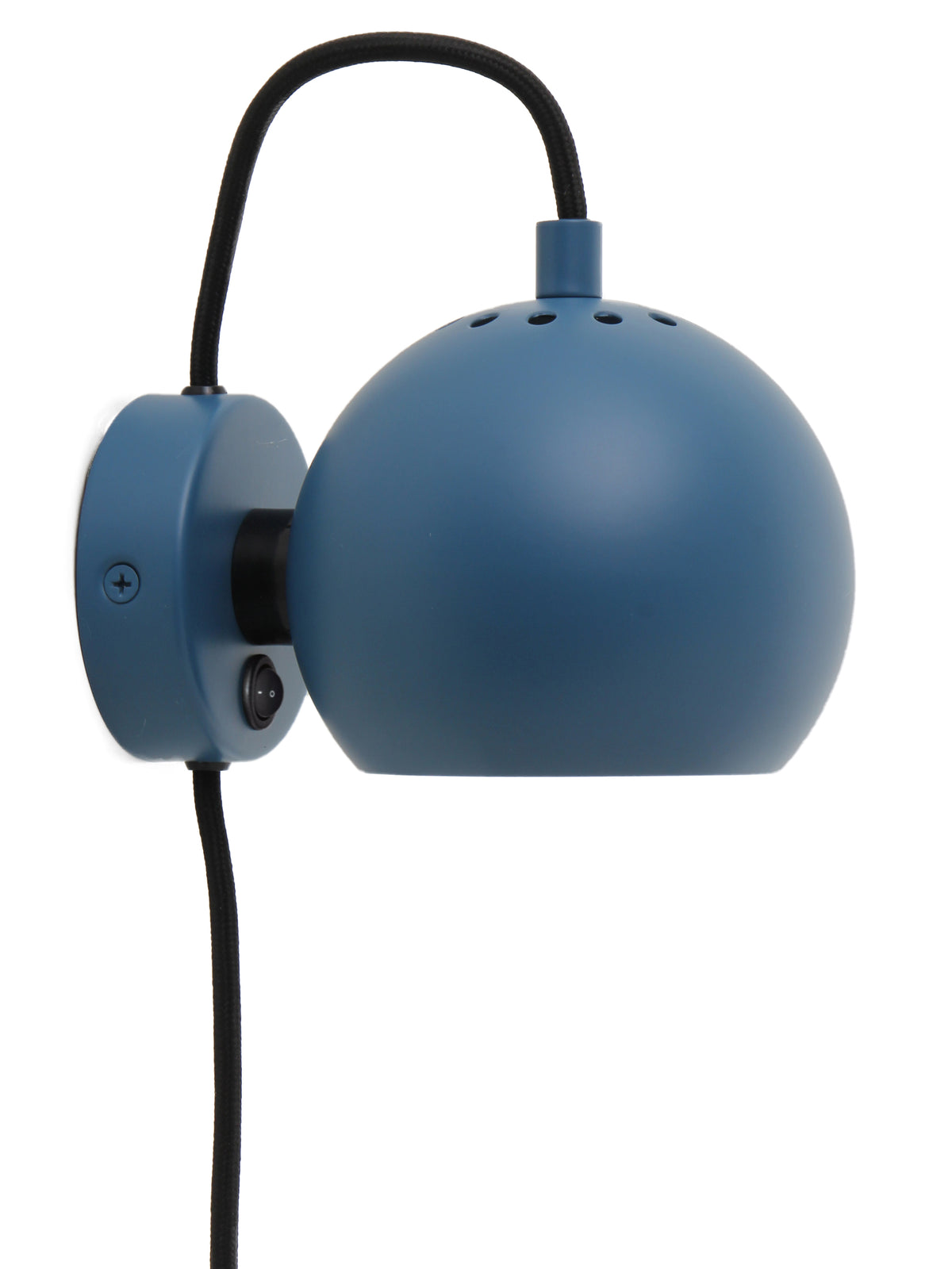 Frandsen wandlamp Ball - blauw - 16x12x10cm