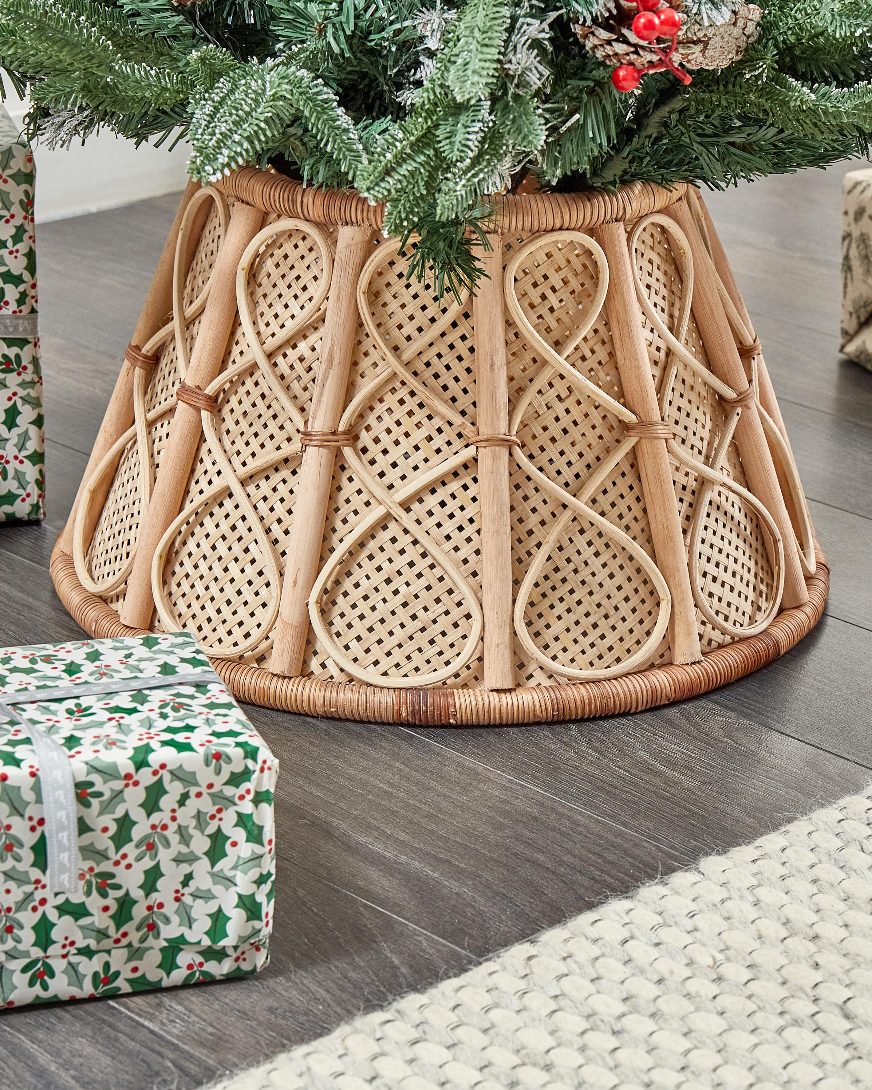 Christmas Tree Collar AVENT Rattan Natural 50 cm