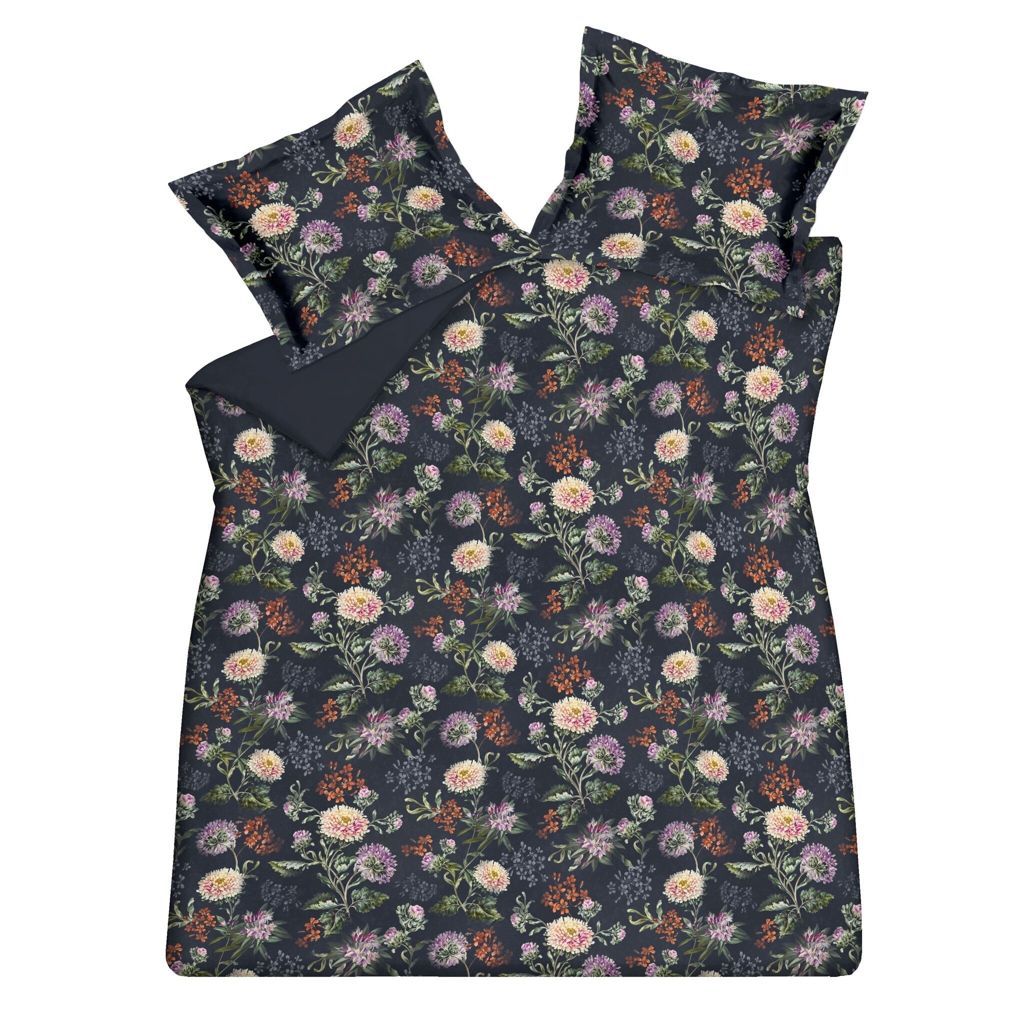 Dekbedovertrek Happiness Blue Ink   240 x 200 220 cm   Blauw