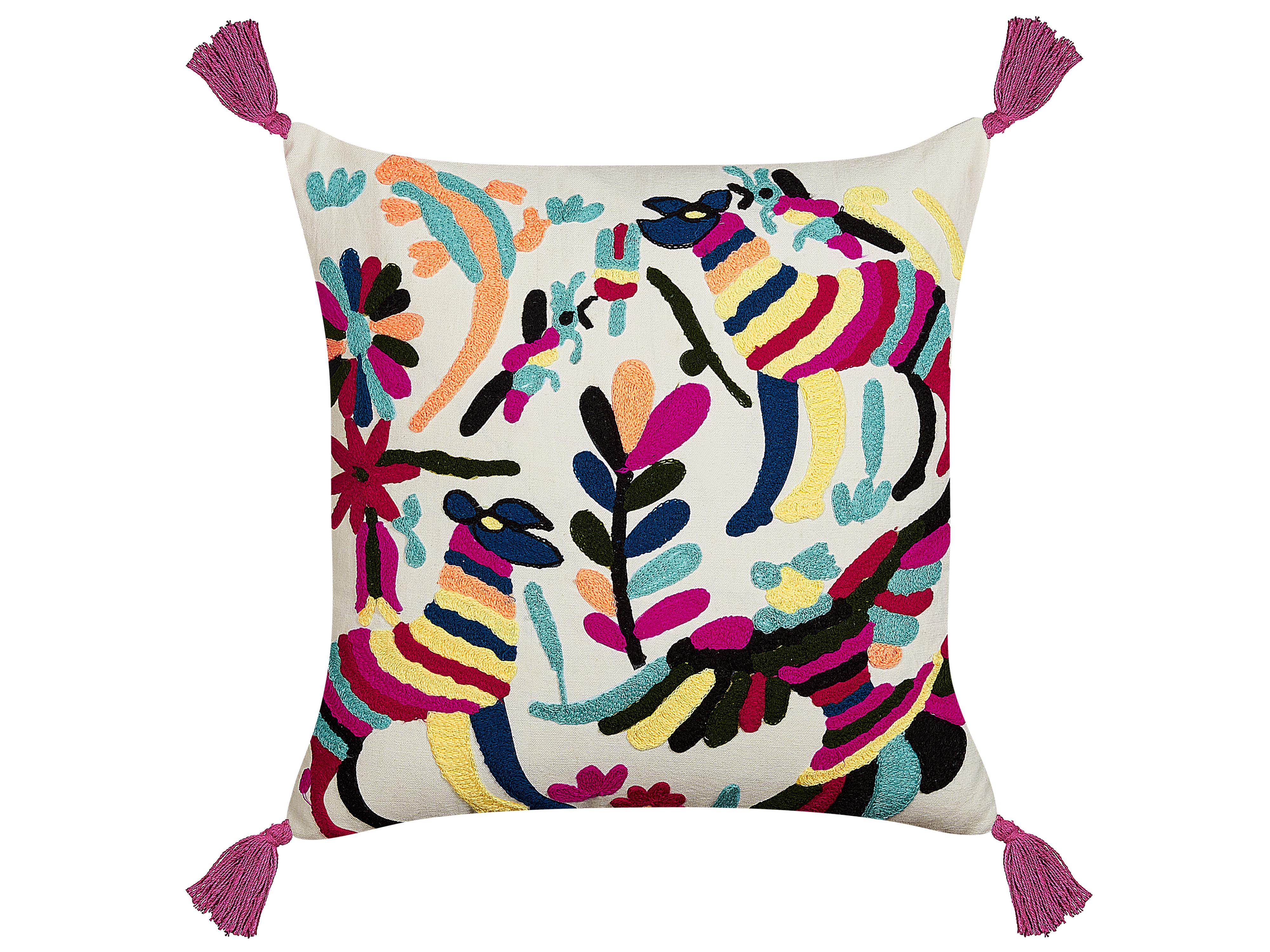Throw Cushion RAIGANJ Cotton 50 x 50 cm Multicolour Abstract Pattern
