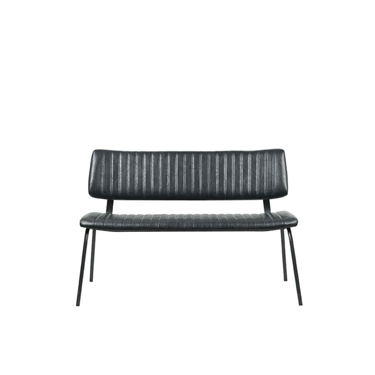 LABEL51 Eetkamerbank Gusto - Zwart PU-Leer - 120x63x81cm