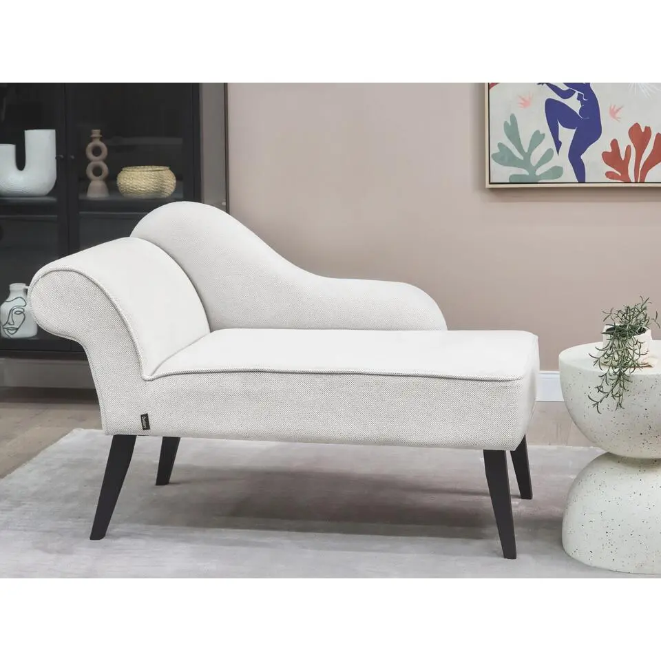 BIARRITZ - Chaise longue - Wit - Linkerzijde - Polyester
