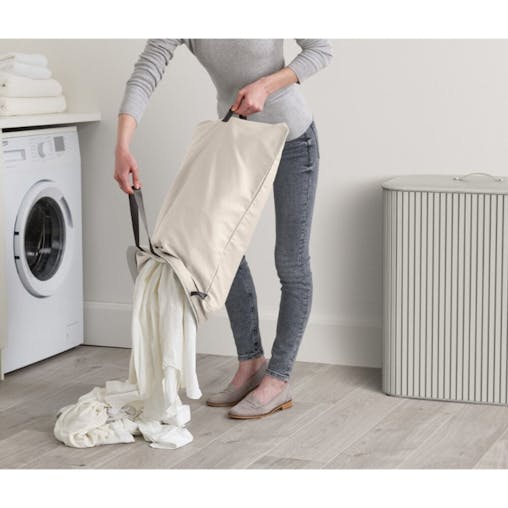 Joseph Joseph Tota Twin Luxe 90L Laundry Separation Basket Ecru