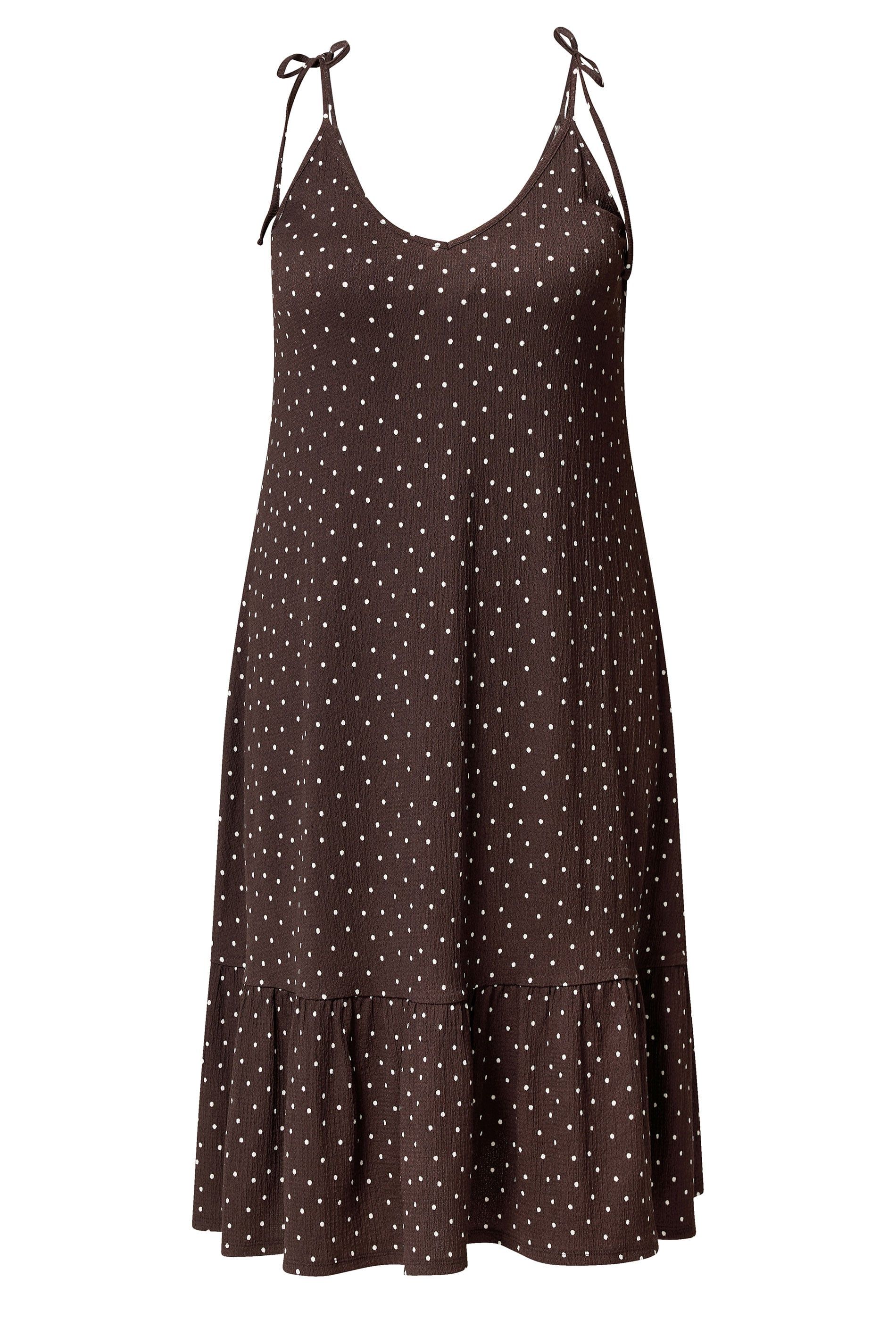 Yours Polka Dot Tiered Midi Dress
