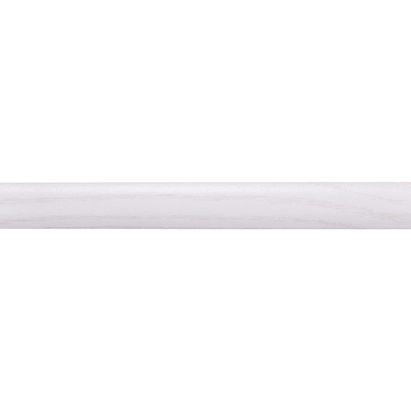 Latte quart de rond en MDF frêne blanc 260 x 1,3 x 1,3 cm