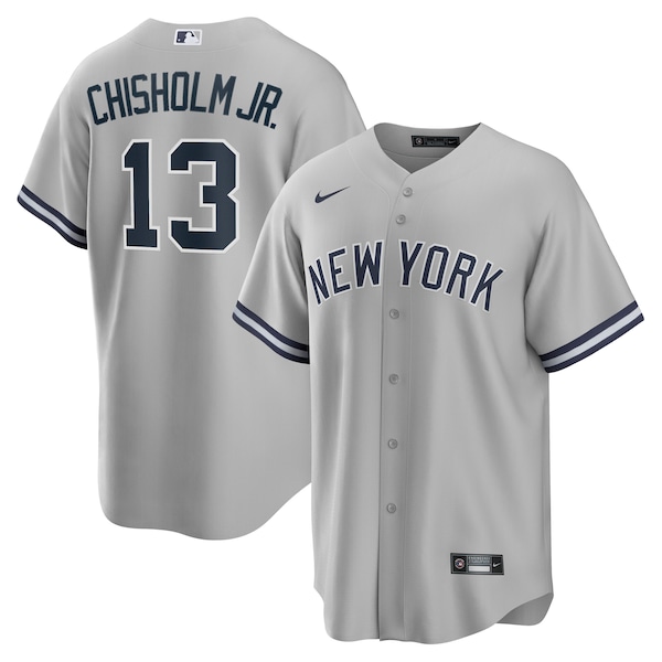 Jazz Chisholm Jr. New York Yankees Nike Road Replica Player Jersey - Gray