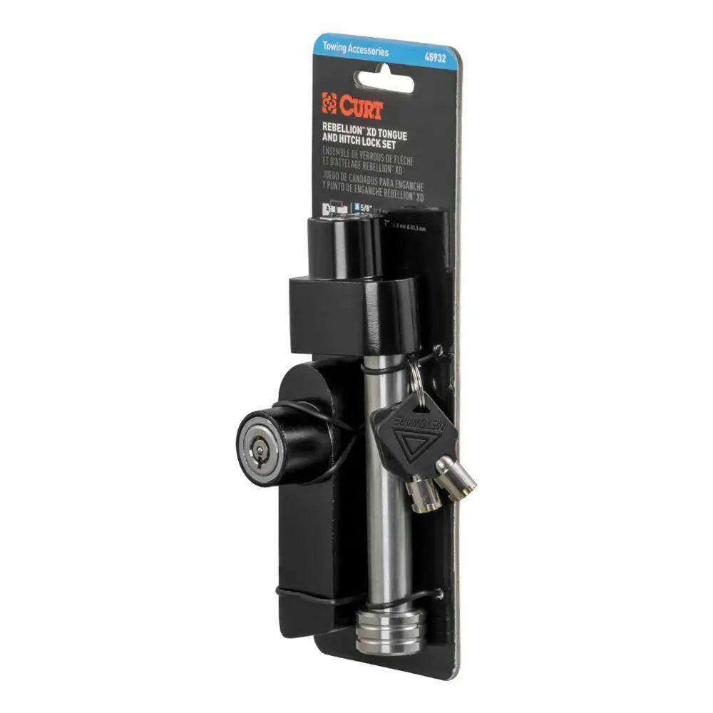 CURT Rebellion XD Tongue & Hitch Lock Set