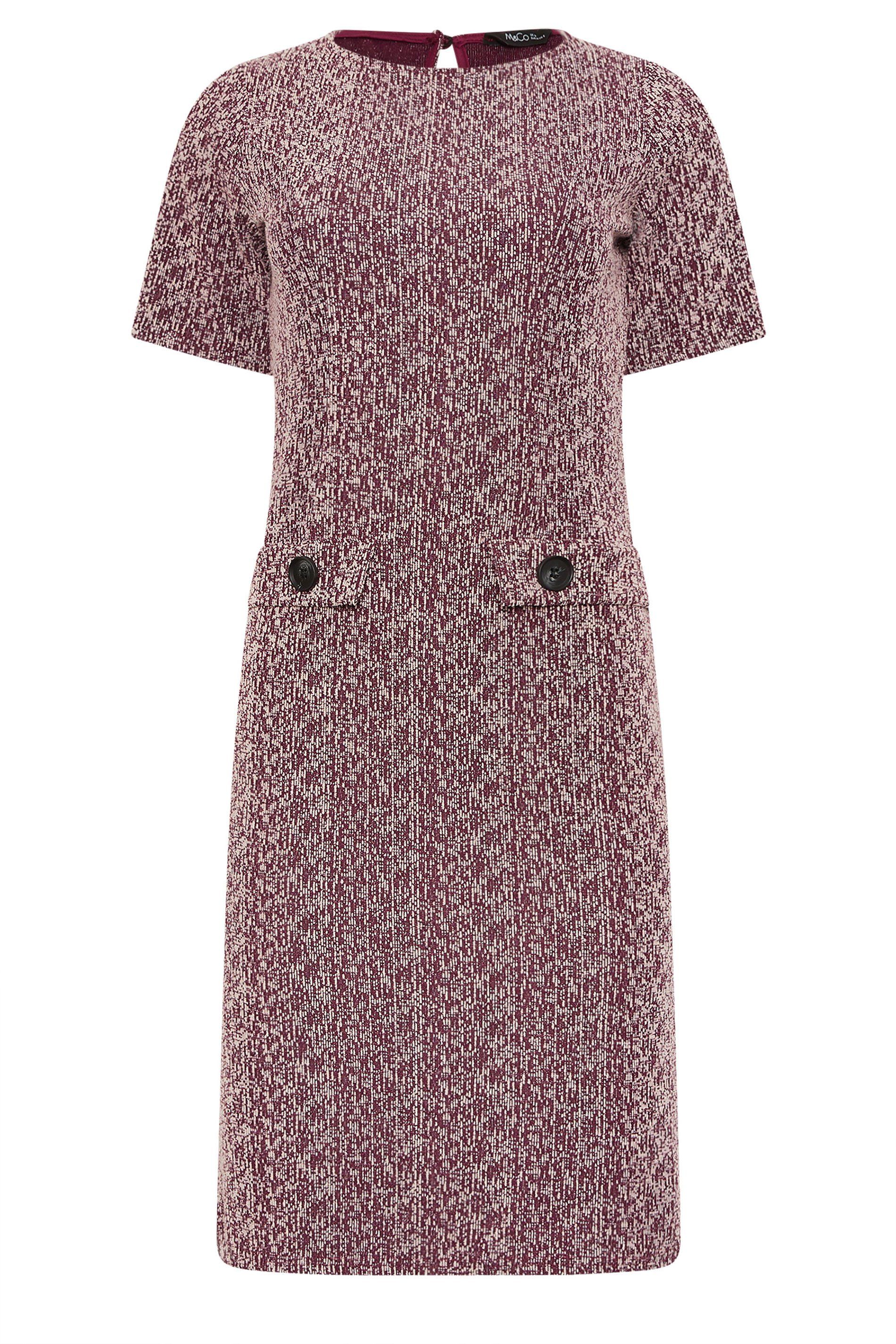 M&Co Jacquard Midi Tailored Dress
