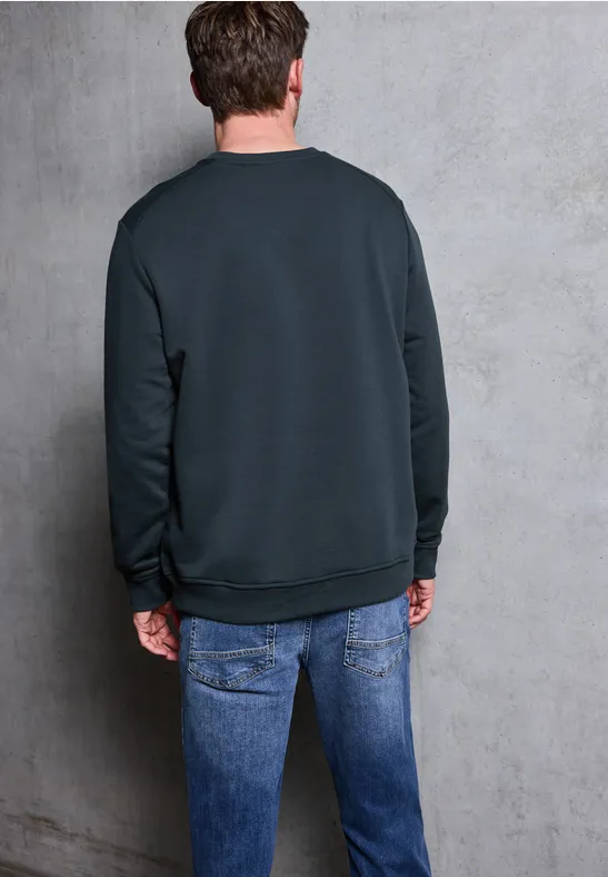 Crewneck Struktursweatshirt