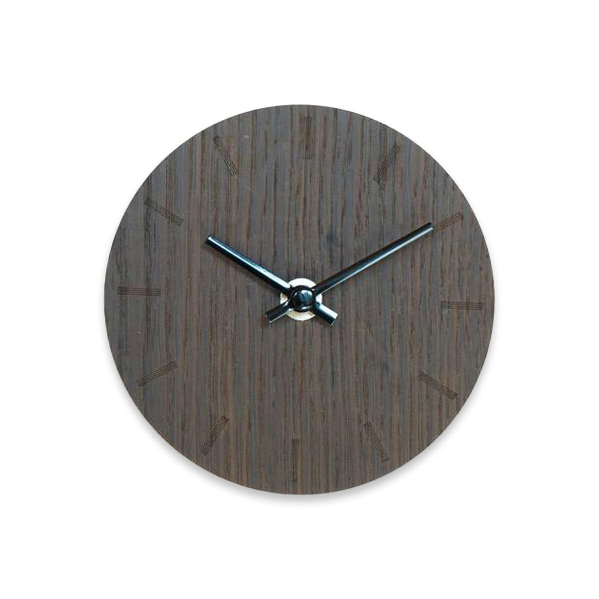 - Horloge murale en bois marron D12cm