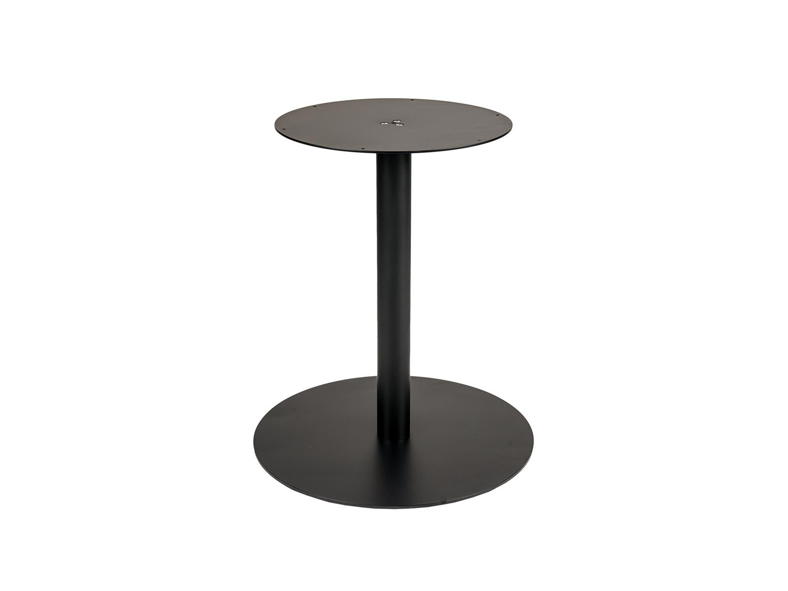 MaximaVida ronde metalen tafelpoot Portland zwart - extra zware 34 kilo uitvoering