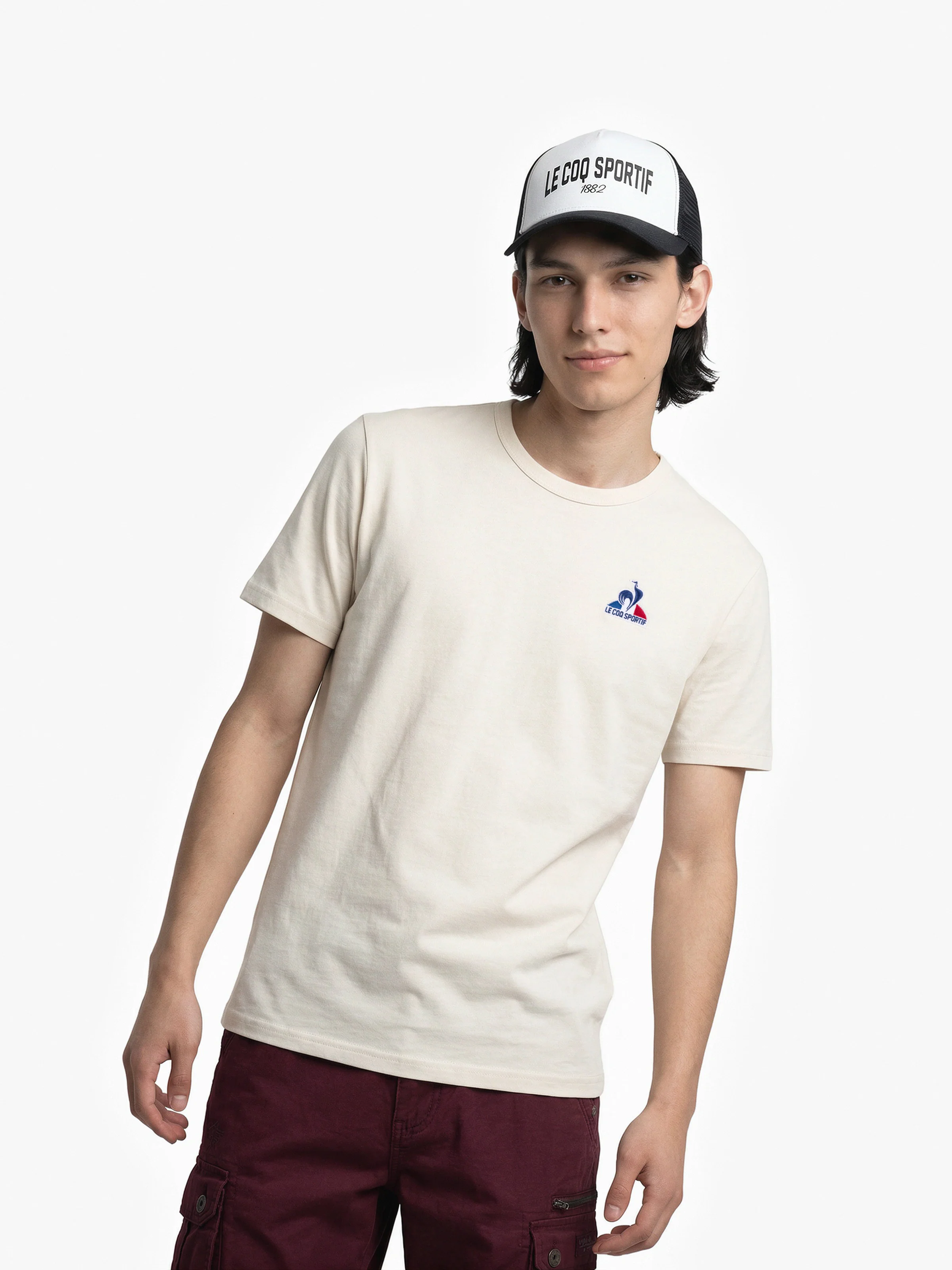 2520478-ESS Tee SS N°1 M écru | T-shirt Homme