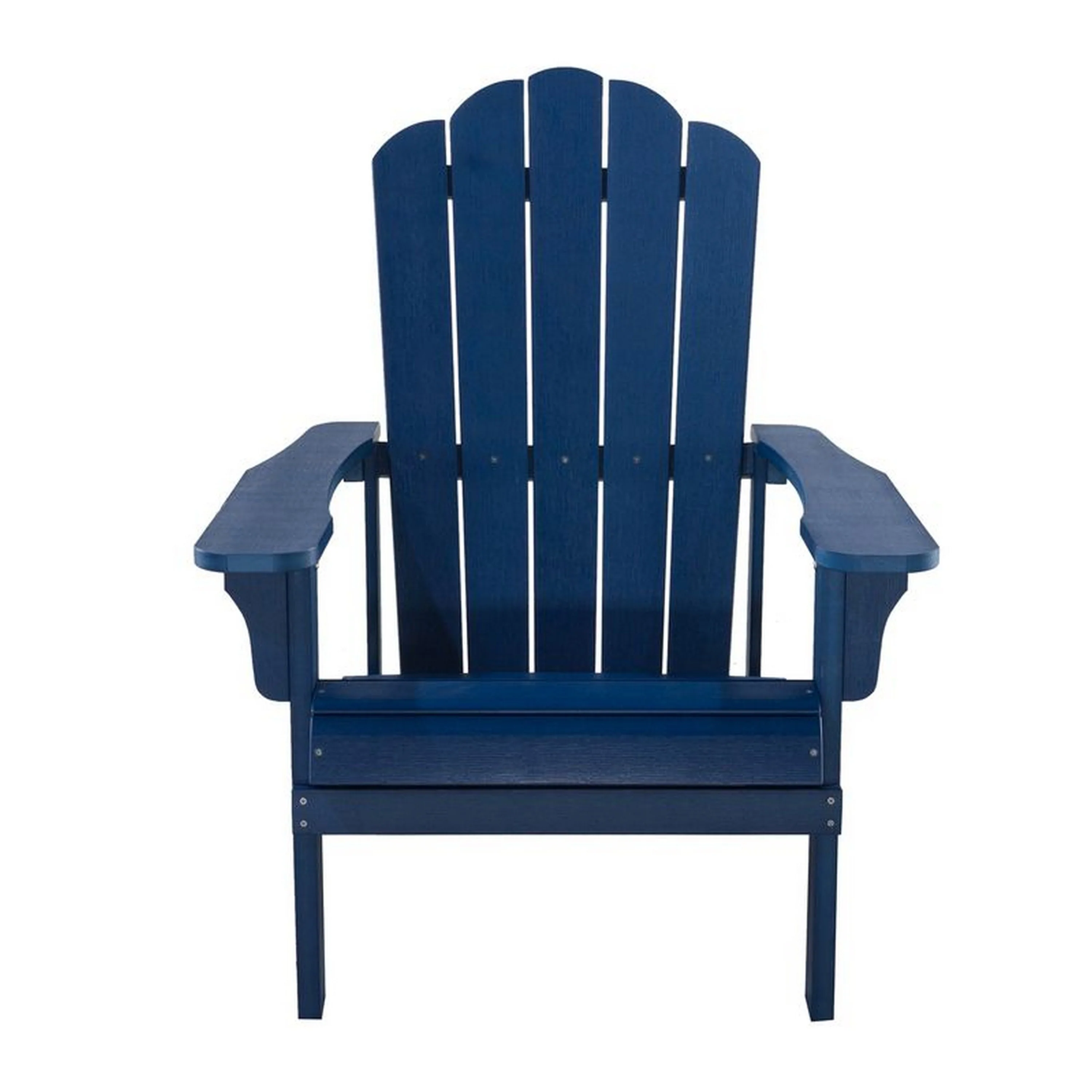 West Outdoor Patio Adirondack Chair, 30 Inch, Wood Style Blue Finish