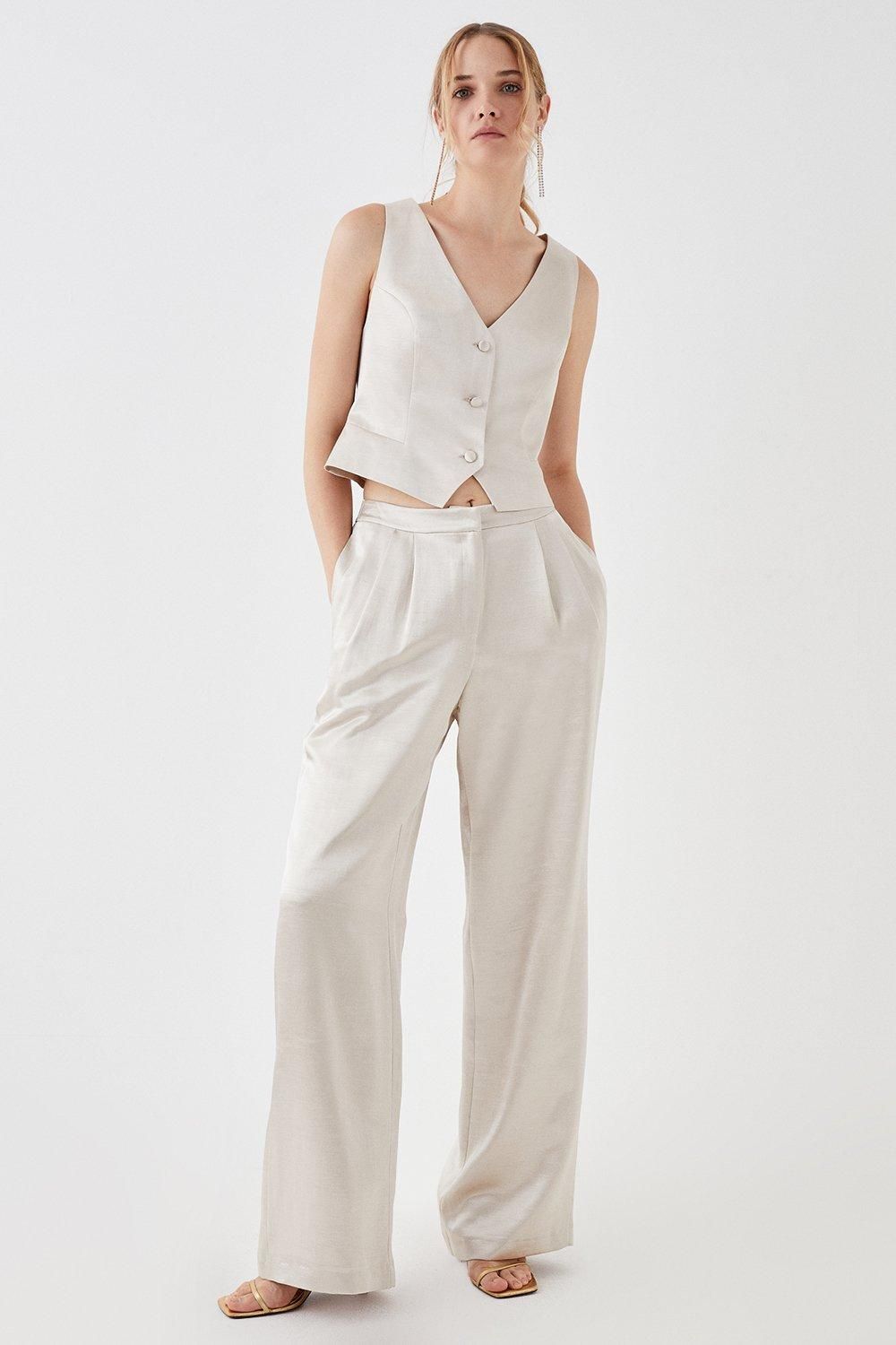 Coast Premium Metallic Fitted Waistcoat
