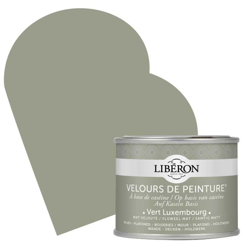 Peinture pour murs Velours de Peinture vert Luxembourg mat 0,125 L LIBERON
