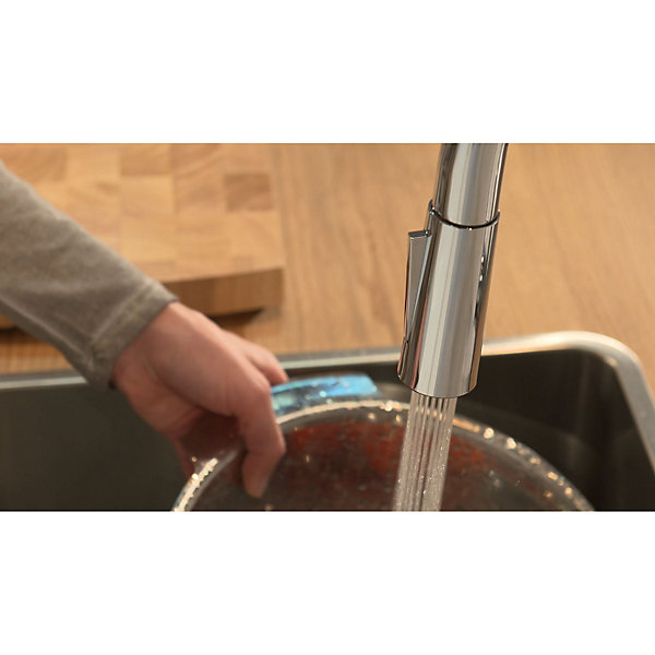 Mitigeur de cuisine 200 avec douchette extractible 2 jets chromé HANSGROHE Talis M51