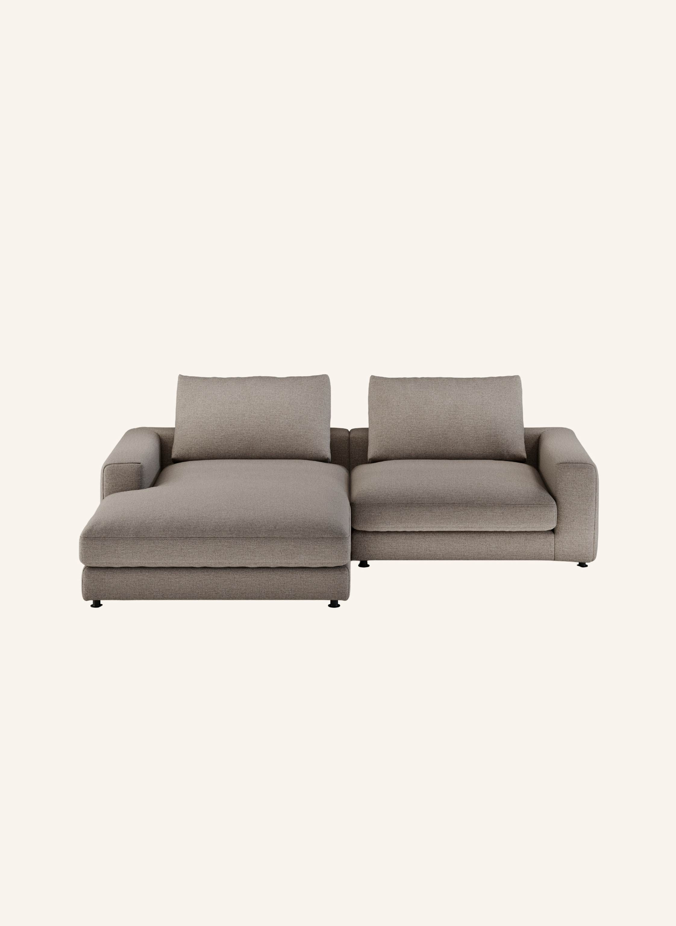 nydo 3-Sitzer Ecksofa MOSLER, links, Flachgewebe