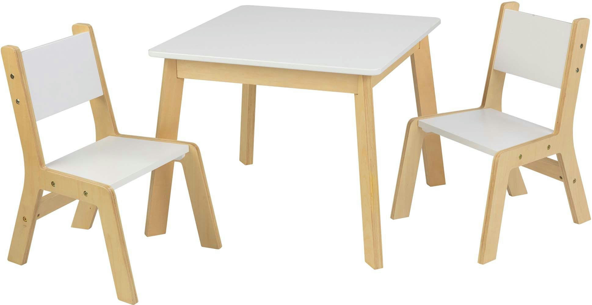 - Ensemble table moderne et 2 chaises