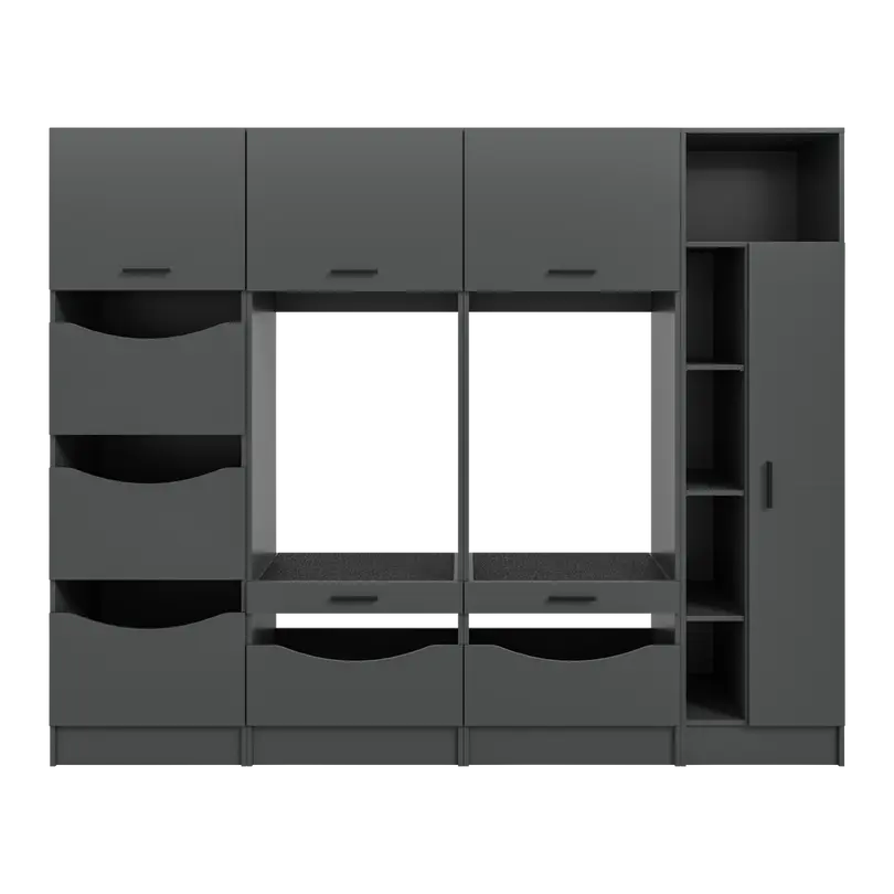 Waschmaschinenschrank 4-teilig Free
