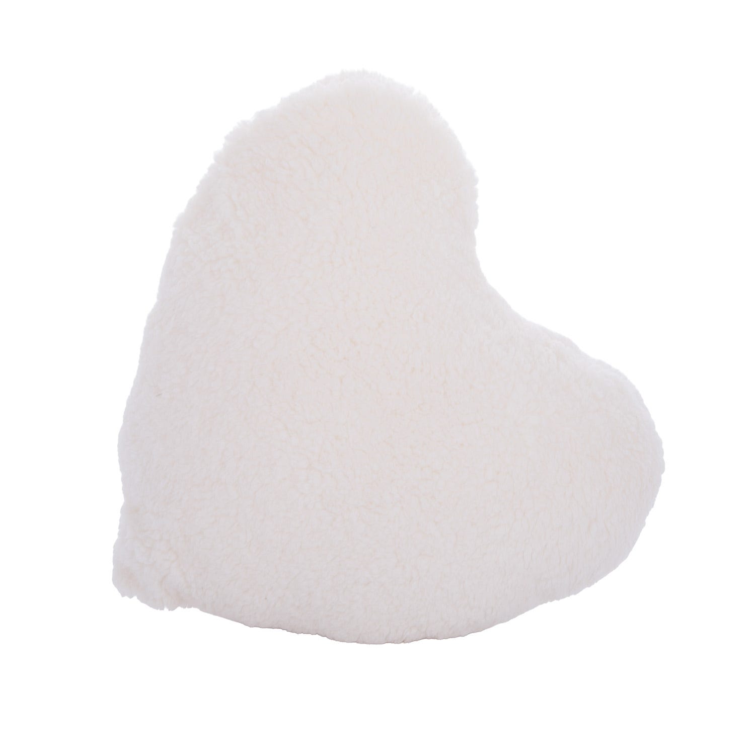 Cuscino cuore arredo latte sherpa 30x50 cm
