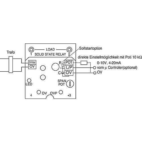 Appoldt PA 100V module régulateur électronique de puissance pour charges résistives 24 V AC, 1 pc